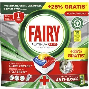 Lavavajillas máquina platinum+ 15+2 lavados