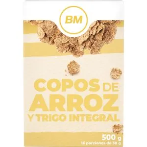 Copos de arroz y trigo integral 500 g