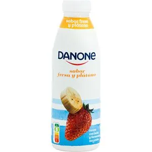 Yogur líquido sabor fresa y platano 550 g