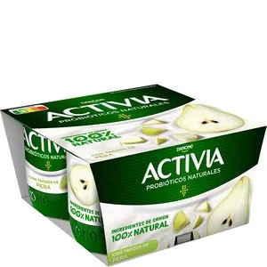 Yogur bífidus con pera 4x125 g
