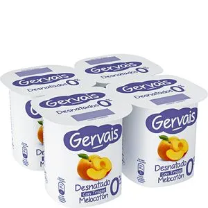 Yogur desnatado con melocotón 4x120 g