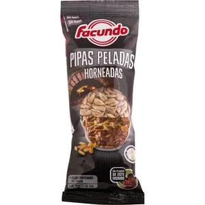 Pipas Facundo peladas horneadas 85 g