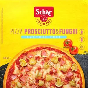 Pizza prosciutto & funghi sin gluten 409 g