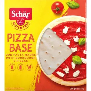 Base de pizza sin gluten 2x150 g