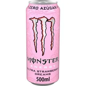 Bebida energética sabor fresa lata 50 cl