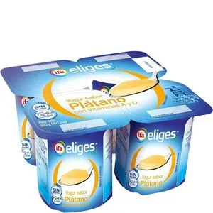 Yogur sabor plátano 4x125 g