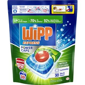 Detergente en capsulas 33 lavados