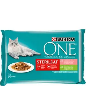 Comida para gatos esterilizados con pavo 4x85 g