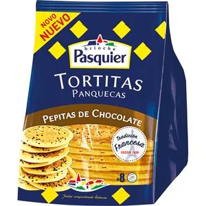 Tortitas con pepitas de chocolate 8 unidades