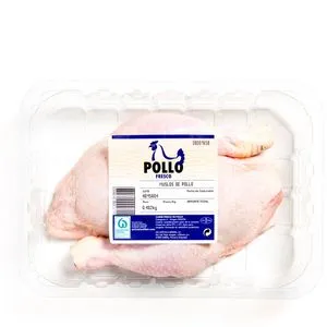 Muslos de pollo bandeja (570 g aprox)