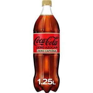 Refresco de cola zero zero botella 1,25 l
