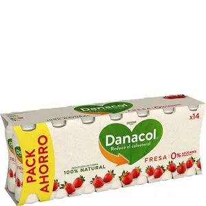 Yogur líquido sabor fresa 14x100 g