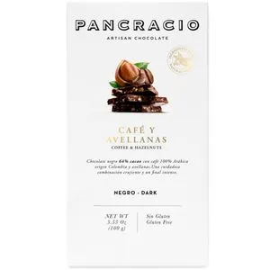 Chocolate negro 64% con café y avellanas 100 g