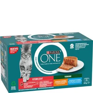 Comida para gatos esterilizados con pollo 4x85 g