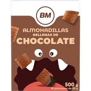 Cereales almohadillas rellenas de chocolate 500 g