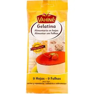 Gelatina en hojas 9 unidades