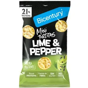 Tortita mioni proteinas lima y pimiente 60g