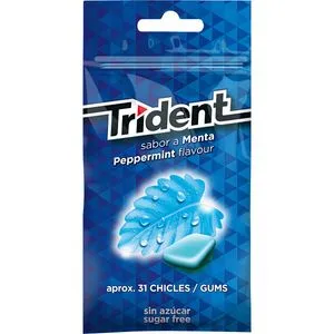 Chicle sabor menta bolsa 43,5 grs