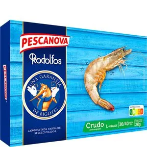 Langostino crudo 30/40 2 kg