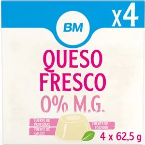 Queso fresco 0% 4x62,5 g