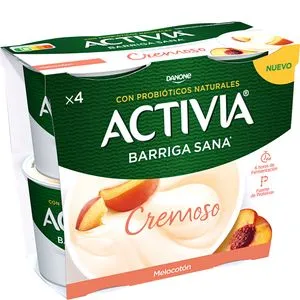 Yogur cremoso sabor melocotón 4x115 g