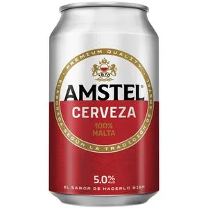 Cerveza rubia lata 33 cl