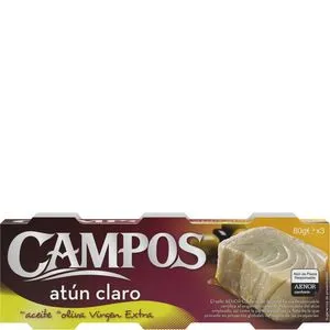 Atún claro en aceite de oliva virgen extra 3x80 g