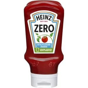 Ketchup zero boca abajo 425 g