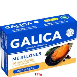 Mejillón en escabeche 8/12 111 g