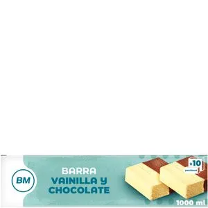 Helado vainilla y chocolate bloque 1 l