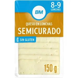 Queso semicurado en lonchas 150 g