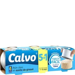 Atun claro aceite girasol pack 6x65g