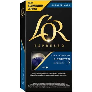 Café ristretto descafeinado 10 cápsulas