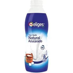 Yogur líquido natural azucarado 1 l