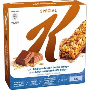 Barritas Special K chocolate con leche 6x20 g