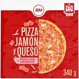 Pizza de jamón y queso 340 g