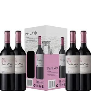 Vino tinto DO Rioja crianza 4x0,75 l
