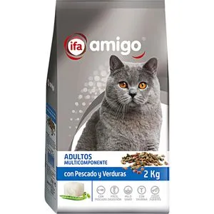 Pienso para gatos con pescado y vegetales 2 kg