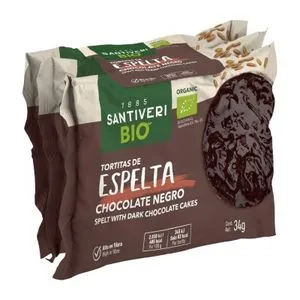 Tortitas espelta chocolate bio 3x34 g