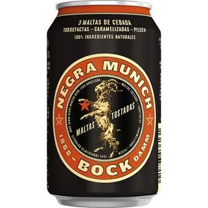 Cerveza negra lata 33 cl