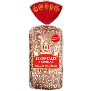 Pan de molde 12 cereales y semillas 550 g