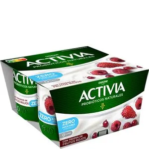 Yogur bífidus desnatado con frutos rojos 4x125 g