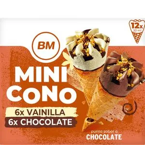 Helado cono mini surtido 12 unidades