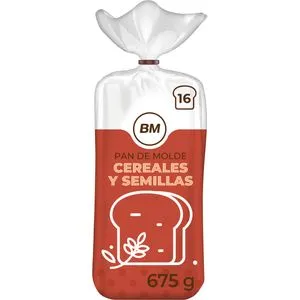 Pan de molde 15 cereales y semillas 675 g