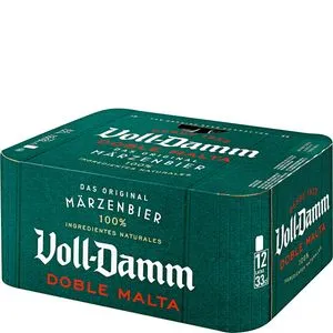 Cerveza doble malta pack lata 12x33 cl