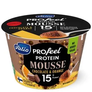 Mousse de chocolate y naranja con proteina 150 g