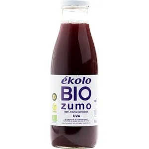 Zumo ecológico de uva negra 0,75 l