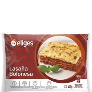 Lasaña de boloñesa 500 g
