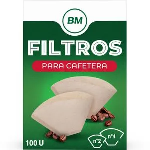 Filtros para cafetera caja 100 unidades