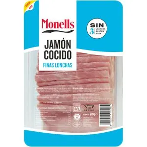 Jamón cocido finas lonchas 210 g